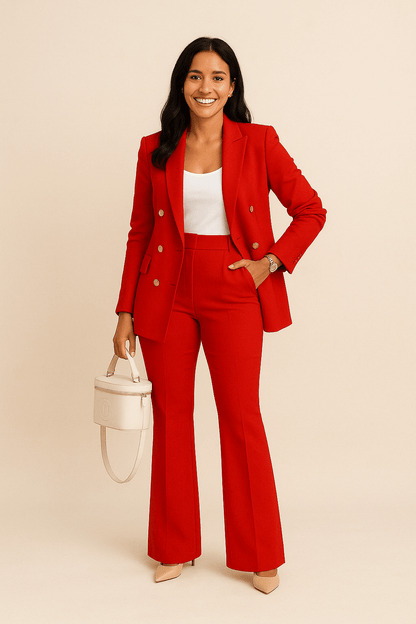 Yogaelle | Women’s Two‑Piece Blazer & Trouser Set3