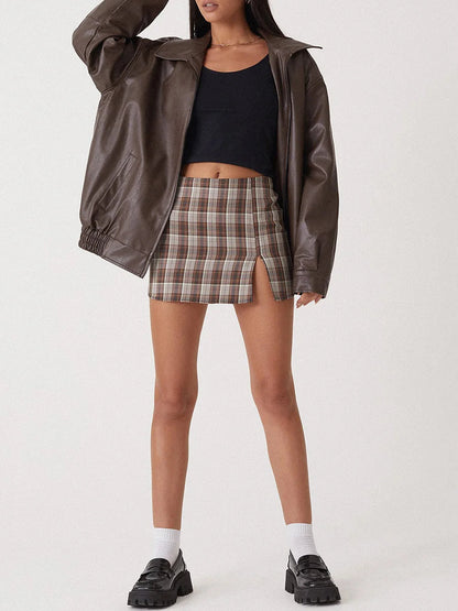 Zoiey | Women’s Oversized Leather Bomber Jacket