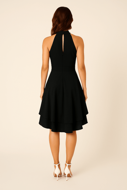 Zyelina | Women’s Halter‑Neck Sleeveless Dress