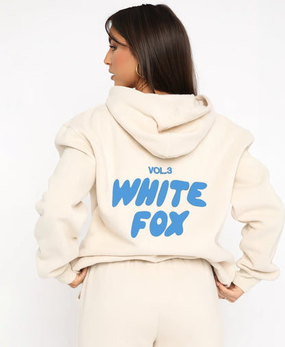 WhiteFox Set – Women’s Two-Piece Hoodie & Pants Tracksuit